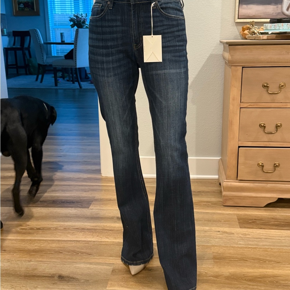 KanCan Dark Blue Flare Jeans